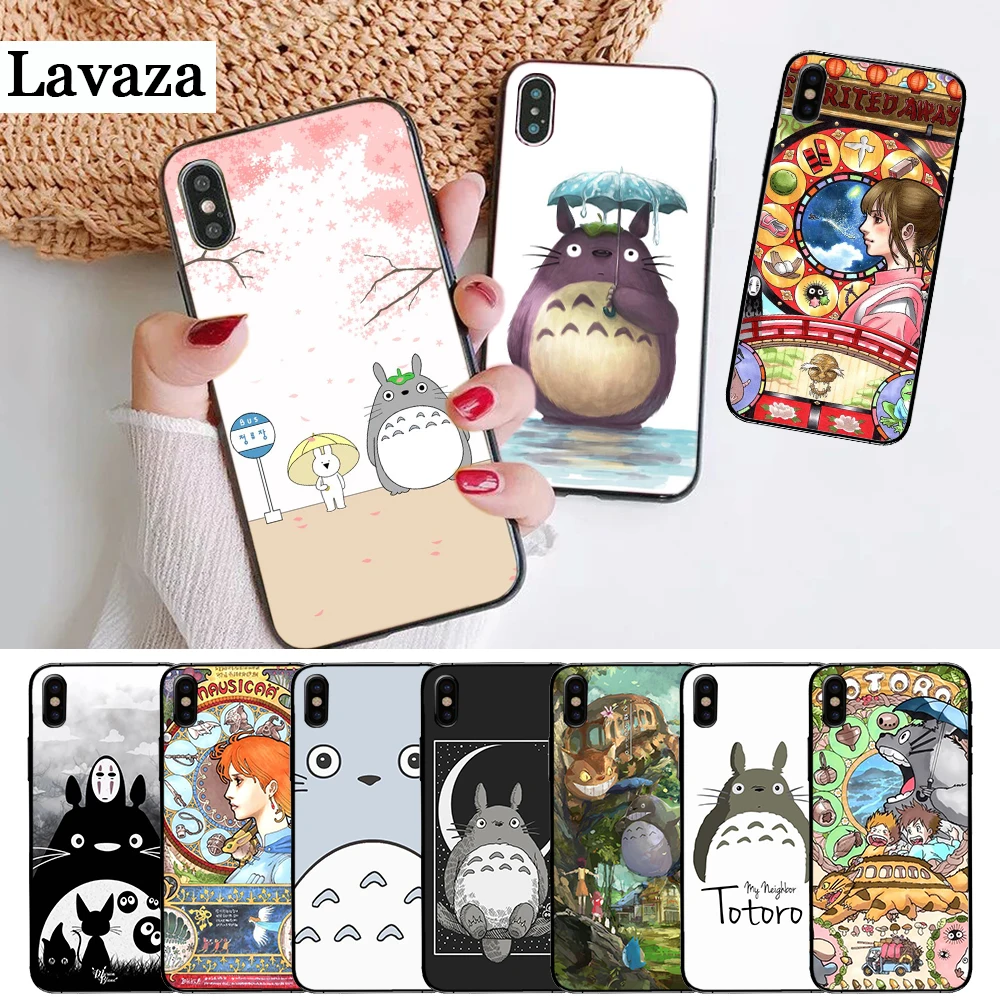 

Lavaza Spirited Away and Totoro Silicone Case for iPhone 5 5S 6 6S Plus 7 8 X XS Max XR