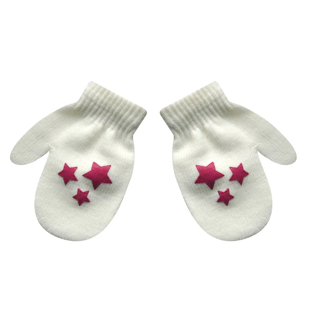 Зимние Перчатки милые уплотненные Детские handschoenen милый, для новорожденных и малышей с принтом в виде сердечек Лидер продаж для мальчиков и девочек зимние теплые Перчатки# YL5