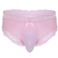 Мужское сексуальное бикини, трусы с открытой спиной, мужские трусики, нижнее белье для пениса, cuecas cueca masculina, кружевные стринги для увеличения объема