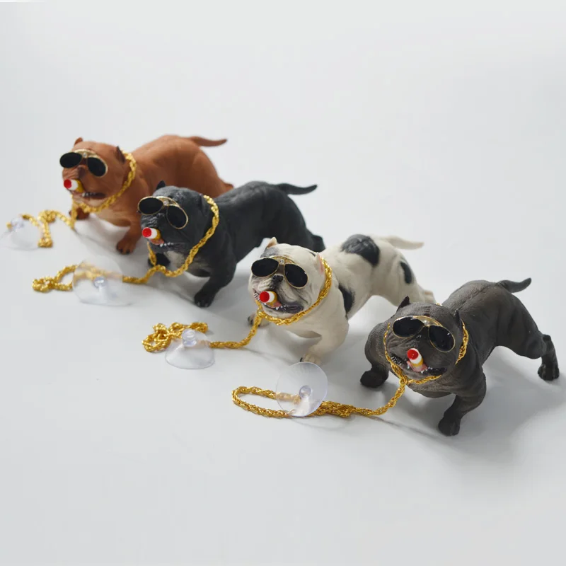 

Car bully dog Decoration Creative Personality High Grade Car Interior Fashion Simulation Dog Doll Interior Accessories Ornaments