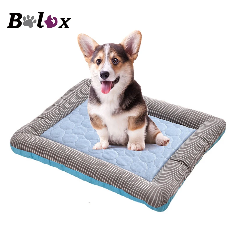

Pets Dog Cat Cooling Cushion Summer Bed Puppy Summer Ice Silk Cool Breathable Pet Dog Cat Sleeping Bed CoolCore Sponge PP Cotton