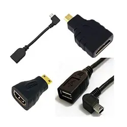 Набор адаптеров для планшета Android-Micro-USB OTG; Mini USB OTG; HDMI разъем для Micro-HDMI штекер, HDMI мини-устройства для подставки