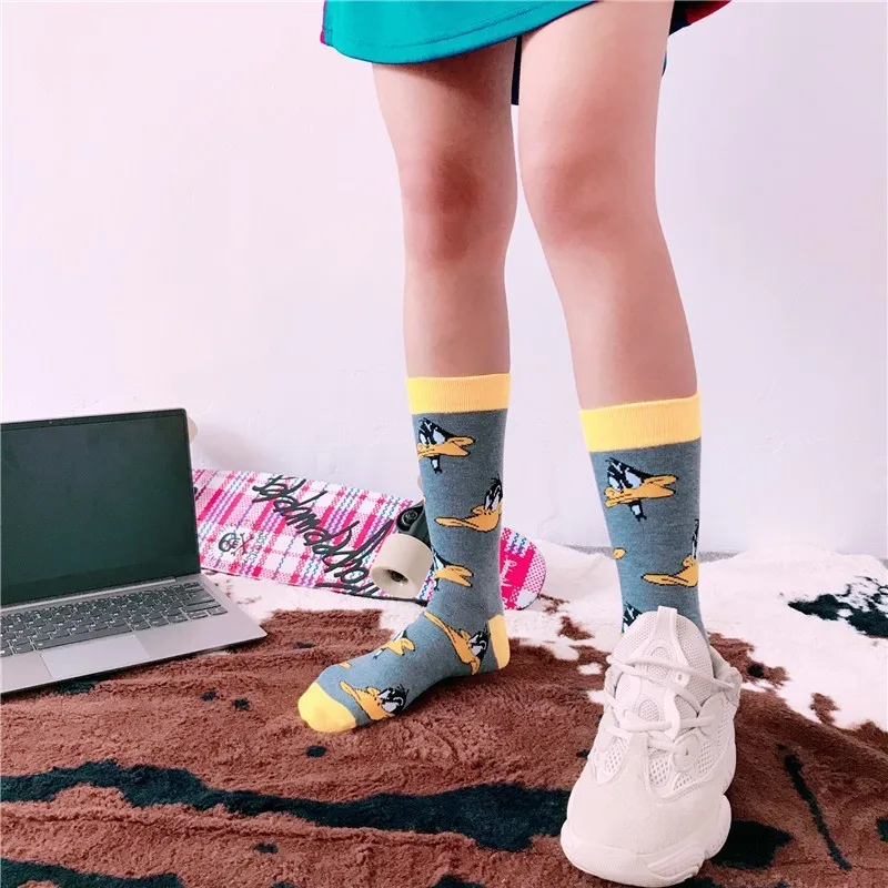 Neue-Baumwolle-m-nner-frauen-Crew-Socken-Lustige-Harajuku-Nette-Neuheit-Cartoon-sloth-Super-Mario-Weihnachten(17)