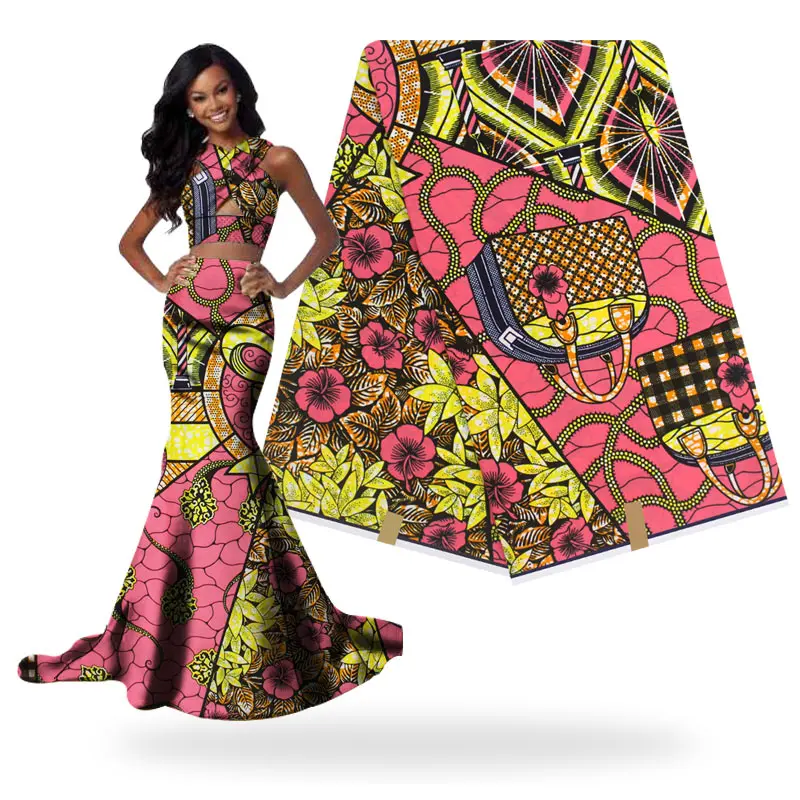 cotton  wax african wax prints fabric 2019 high quality real dutch wax ankara fabric african fabric cotton fabric