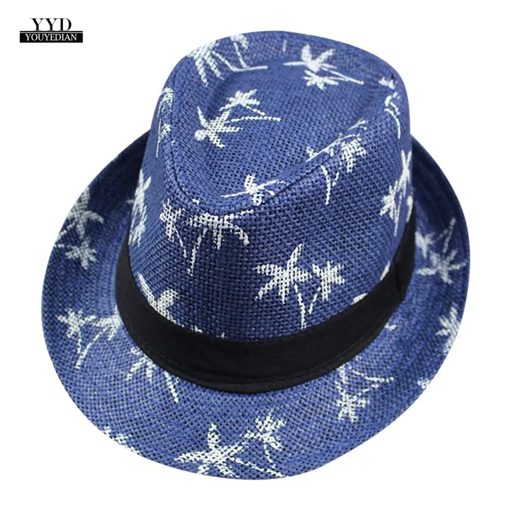 YOUYEDIAN Floppy Foldable womens fedora hat Ladies Women Maple Leaf Straw Beach Sun Summer Hat Cap cappellaio matto #3 | Аксессуары для