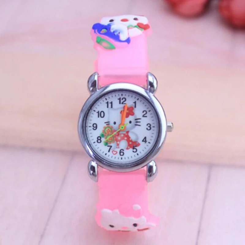 

Hello kitty watch cartoon quartz watches children wristwatch for kid child baby clock girls montre enfant fille kinder horloge