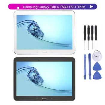 

KUERT 10.1"For Samsung Galaxy Tab 4 T530 T531 T535 LCD Display Digitizer Screen Touch Panel Sensor Assembly + Frame Free Tools