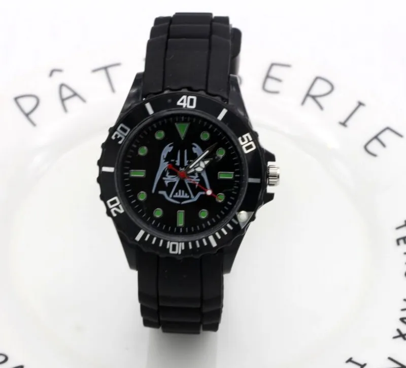 

2017 Fashion Relogio Star Wars Sport Large Dial Student Watch Men Silicone Watches Business Wristwatch Xmas gift