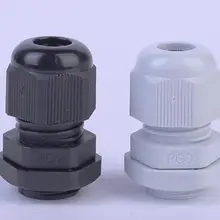 Нейлон Кабельные Вводы PG9 Пластик Водонепроницаемый IP68 пыле-wire суставов 10 шт