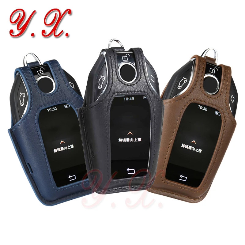 Чехол для ключей из натуральной кожи BMW G11 G12 730li 740li 7 series|key case for car|key bmwcase bmw key |