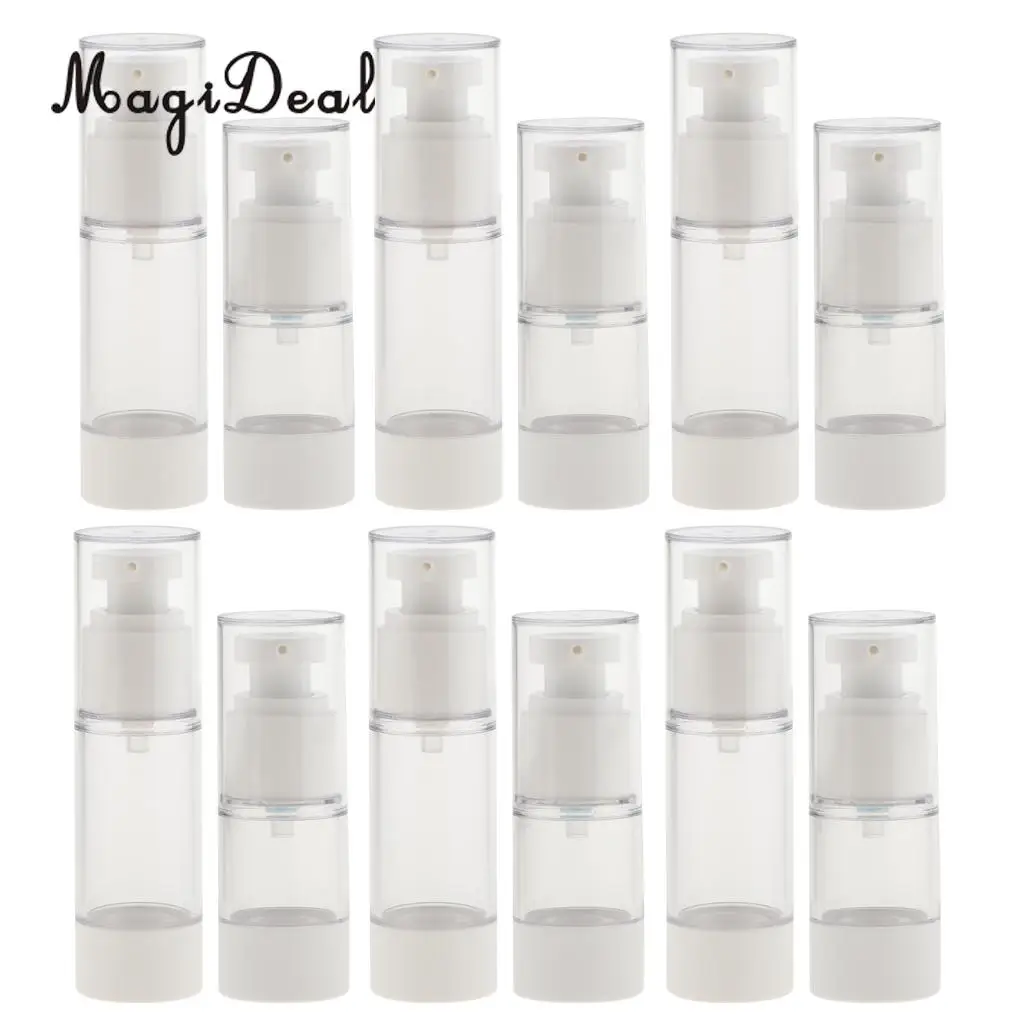 6 Pieces Empty Beauty Moisturizing Vacuum Spray Bottle Scent Pump Sprayer 15 / 30 ml for Women Daily Use