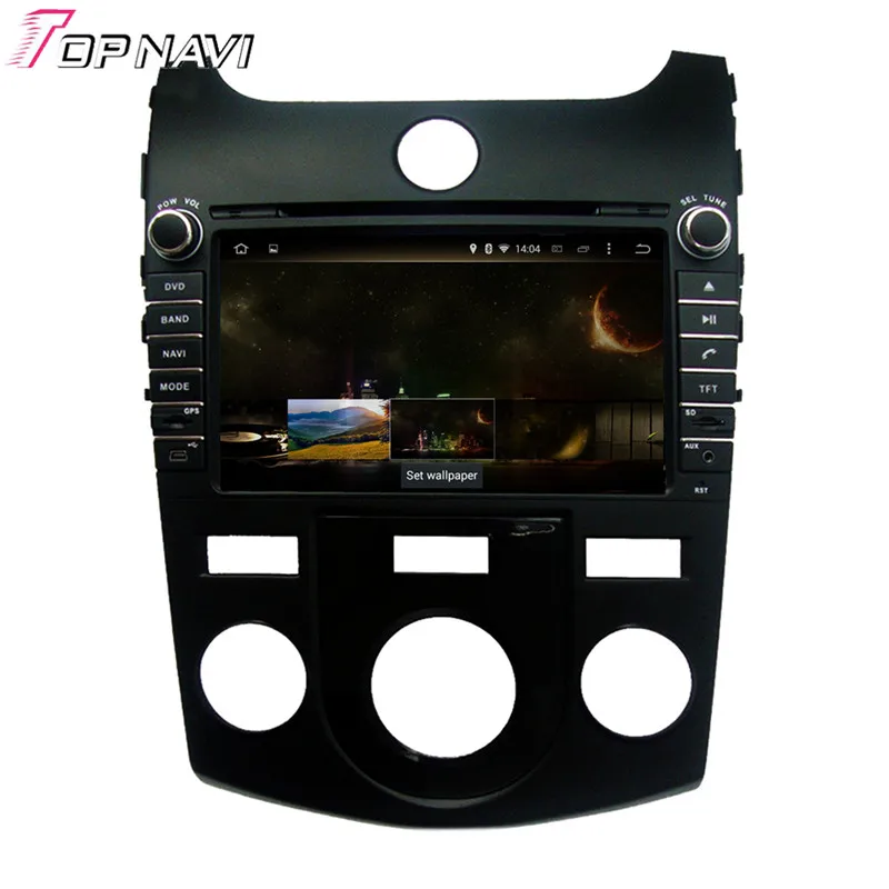 Topnavi Octa Core Android 6 0 Автомобильный DVD для KIA SHUMA Auto Air /KOUP автомобильный Кондиционер/CERATO