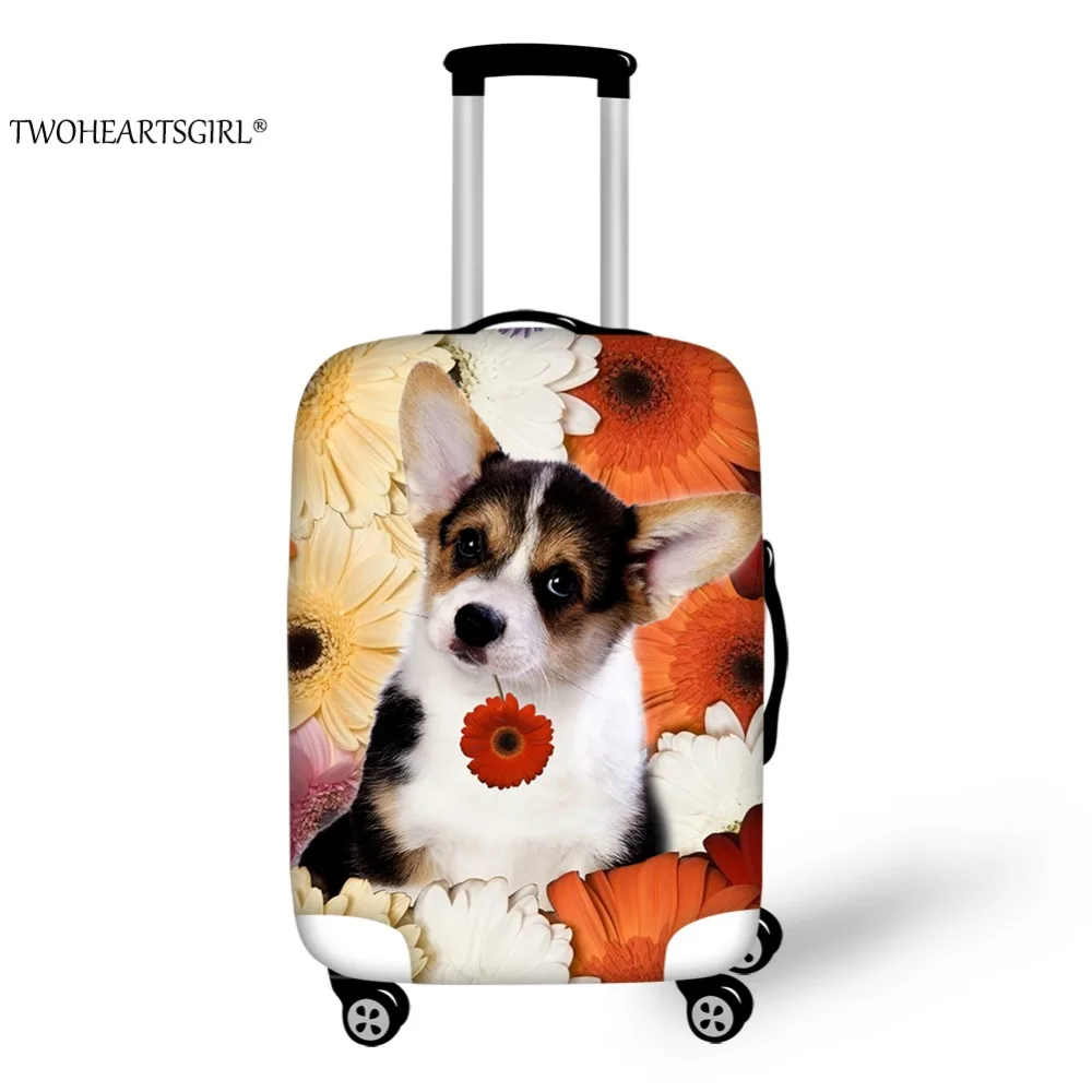TWOHEARTSGIRL Cute 3D Printing Anti dust Luggage Cover Women Travel Suitcase Covers for