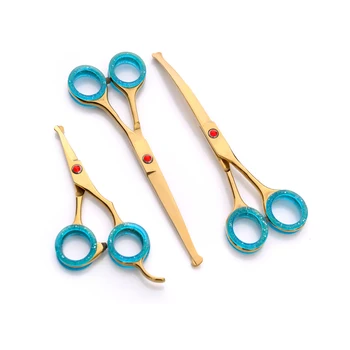

4.5 6.5 inch dog cat hair clippers trimming shears scissors pet grooming scissors Straight Curved clippers grooming pet scissors