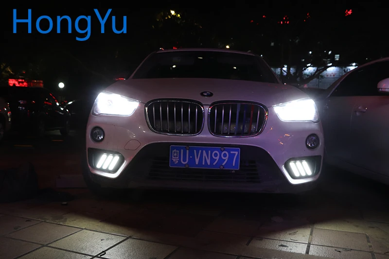 Светодиодные дневные ходовые огни для BMW X1 F48 F49 2015 2016 2017 2018 2019 противотуманная