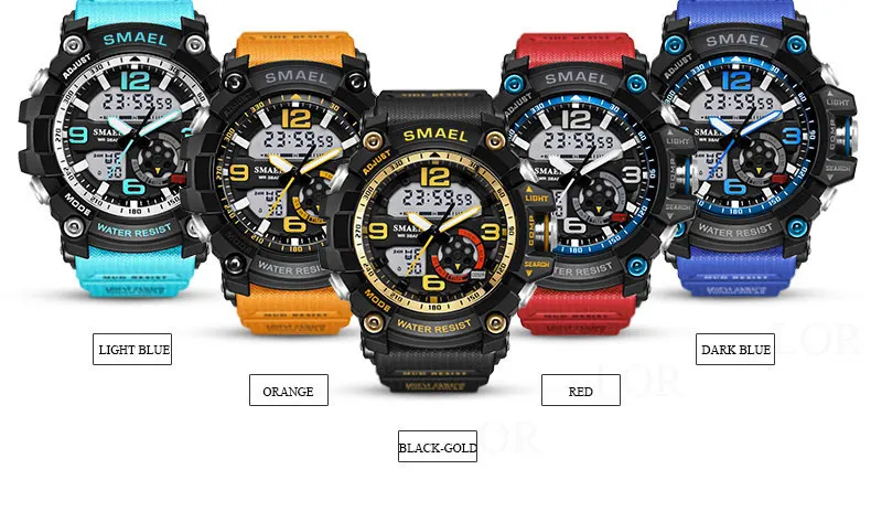 SMAEL Digital Watch Mężczyźni Sport super cool mężczyźni Quartz Sport zegarki luksusowe marki LED Military Zegarek męski xfcs tanie i dobre opinie Quartz Wristwatches Complete Calendar Shock Resistant Rattrapante Stop Watch LED display Auto Date Water Resistant Back Light Chronograph Multiple Time Zone Alarm Perpetual Calendar SMAEL Digital Watch Mężczyźni Sport super cool mężczyźni Quartz Sport zegarki luksusowe marki LED Military Zegarek męski xfcs tanie i dobre opinie Quartz Wristwatches Complete Calendar Shock Resistant Rattrapante Stop Watch LED display Auto Date Water Resistant Back Light Chronograph Multiple Time Zone Alarm Perpetual Calendar