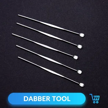 

Quartz Banger 5pcs/lot Dabber Tool Stainless Steel Wax Tool Titanium Nail Cleaning Tool for Wax Glass Atomizer Vape Tank E Cig