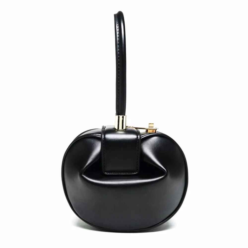 

Women Vintage Handbag Fashion Exquisite Retro Ding Tote Ladies' Genuine Leather Large Capacity Mini Dumpling Style Handbag 2018