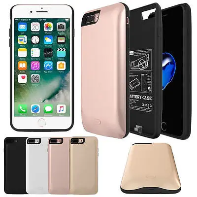 External 2600 7500mAh Power bank Pack backup battery Charger Case For iPhone 7 7Plus with tempered