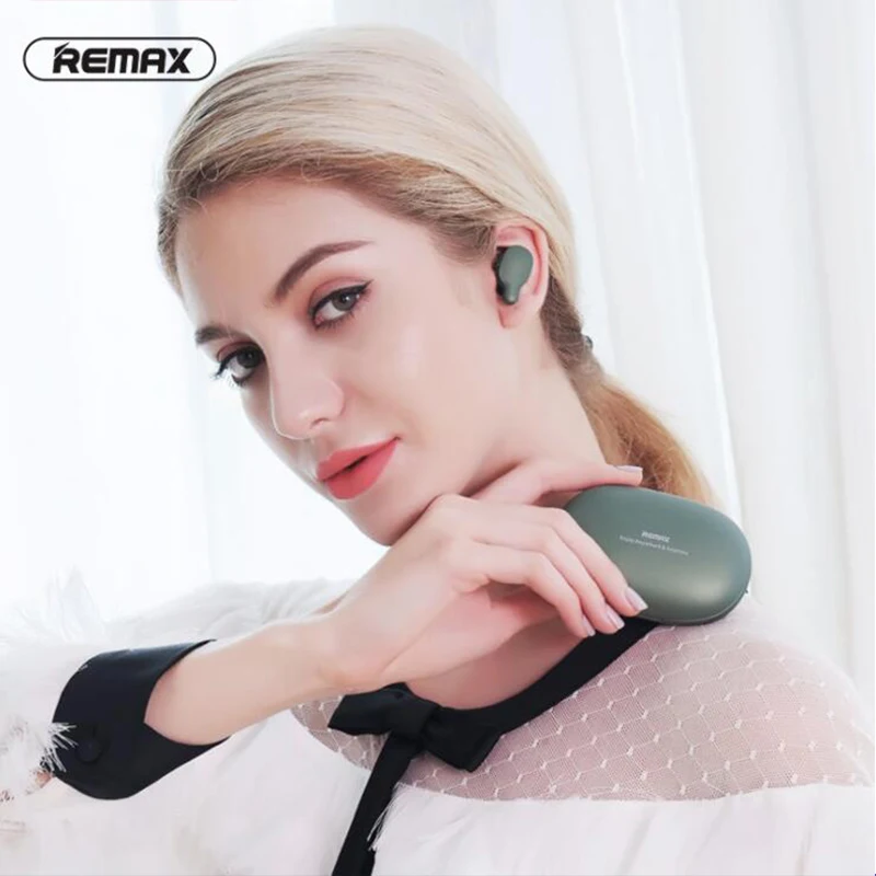 Remax TWS 3 беспроводная гарнитура Bluetooth наушники близнецы с зарядным боксом 2000 мАч