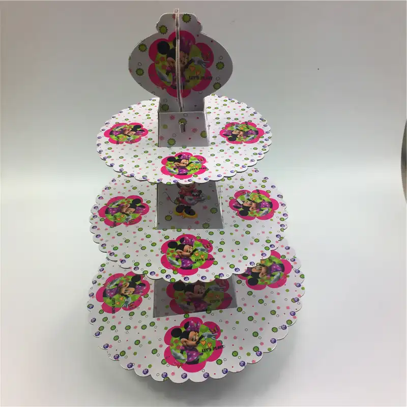 Mickey Mouse 3 Tier Cake Stand Cupcake Holder Girl Kids Birthday