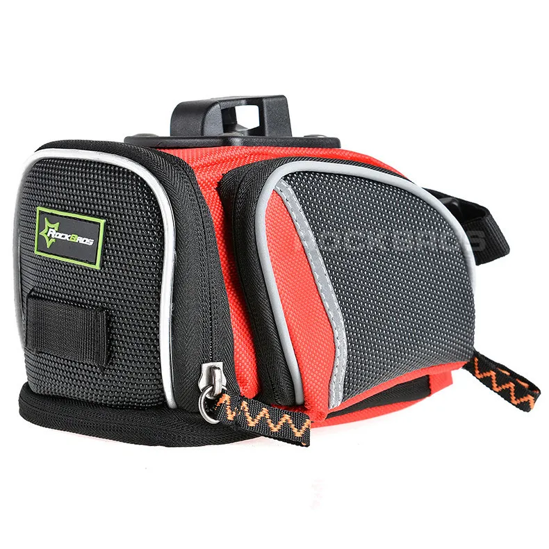 Flash Deal ROCKBROS Cycling Saddle Bags Mountain Road Bike MTB Seat Post Bag Fixed Gear Fixie Cycle Rear Bags Bicycle Accessories 3 Colors 12