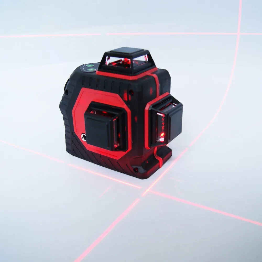 Professional 12 Line red 3D laser level 360 Vertical And Horizontal Laser Level Self-leveling Cross Line 3D Laser Level