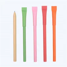 Рекламная вставка крышка Шариковая ручка, ручка трубка, зеленый бумажный шар p en