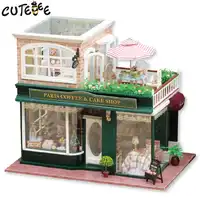 ドールハウスの家具 miniatura diy ドールハウスミニチュアドールハウス木製手作りおもちゃ子供の誕生日ギフト A-028