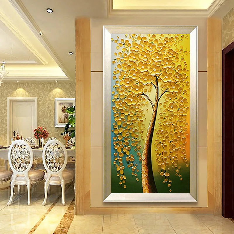 5D Diamond Painting Magnolia Gold rich tree Full Embroidery Cross Stitch Rhinestone Mosaic Sale Deco | Дом и сад