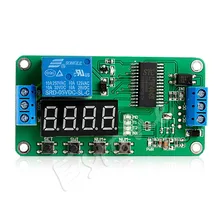 DC 5V Multifunction Self-lock Relay PLC Cycle Timer Module Delay Time Switch