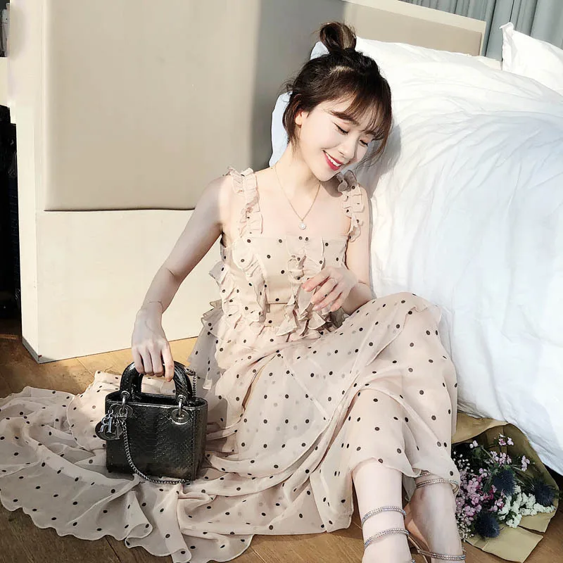 

girls party dress kids 2018 polka dot fashion cute 16 years old clothing