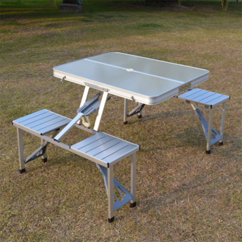  Outdoor Folding Table Chair Camping Aluminium Alloy Picnic Table Waterproof Ultra-light Durable Fol