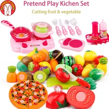 31pcs Fruit Cutting Toys kid’s Kitchen Cooking Play Food Seeds Of Vegetables Pretend Tiny Toy For Girls