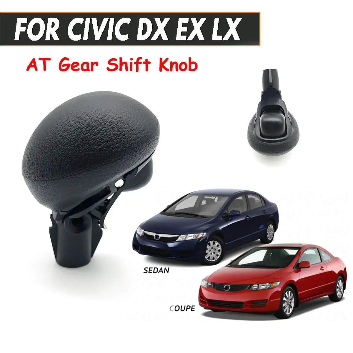 

Black Leather Automatic AT Gear-Shift Knob-Shift Lever For HONDA For Civic 2006-2011 Ciimo AT Gear Stick 54130-SNA-A01