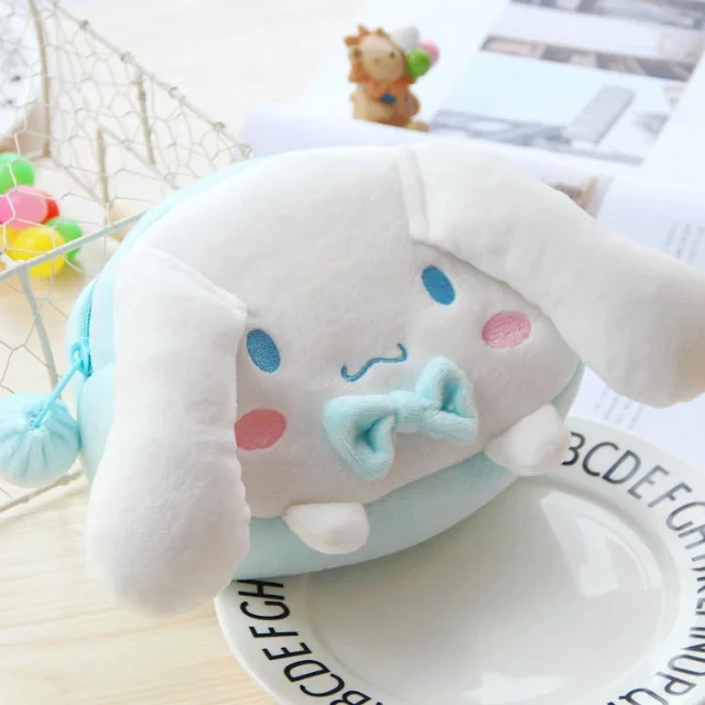 

Anpanman Cat Totoro melody Cinnamoroll gudetama Portable Cosmetic Bag plush toy bag cartoon girls birthday gift