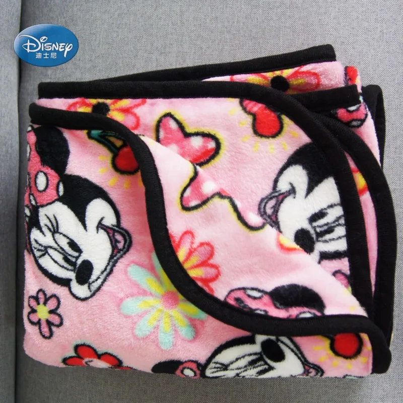 Disney супер мягкий коралловый флис цветочный Минни Маус дорожное одеяло пледы для маленьких девочек на кроватку покрывала на мягкую мебель