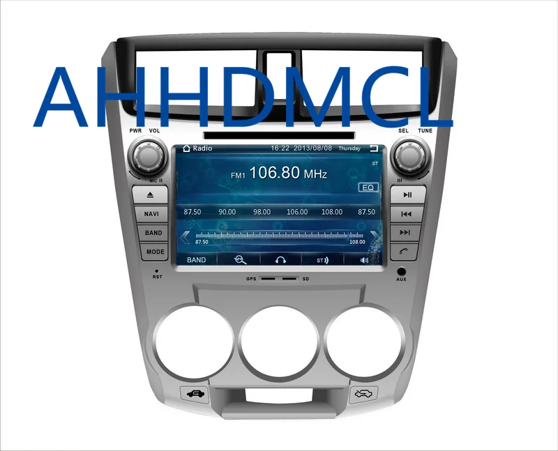 Discount AHHDMCL Car Multimedia Player Stereo Radio DVD Navigation For City 1.5L 2008 2009 2010 2011 2012 2013 2014 2015 2016 2017 2