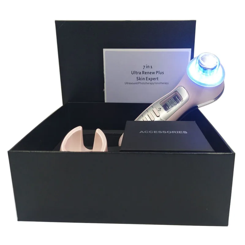 Ultrasonic Galvanic Microcurrent Collagen Growth Wrinkle Remove Face Lift Skin Tightening