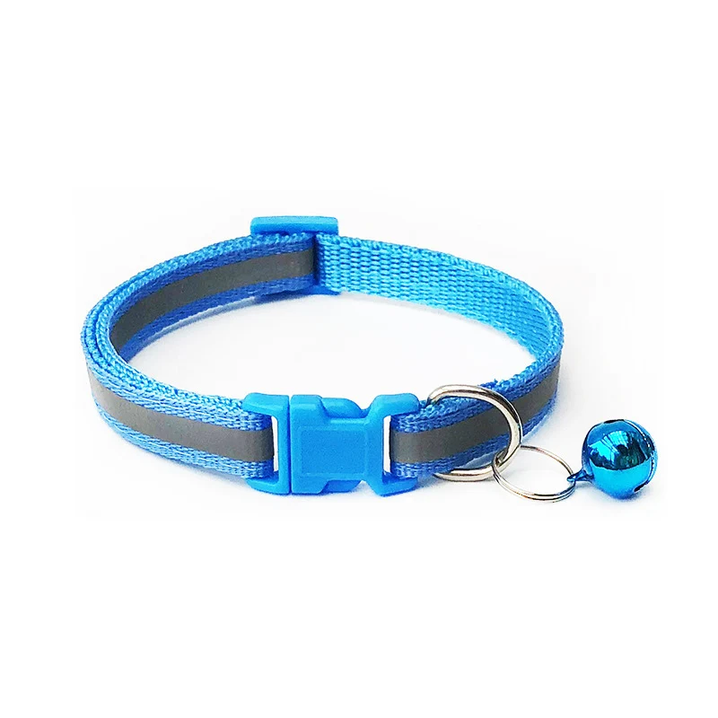 Sky blue Ошейники для домашних животных регулируемые ошейники для собак популярное ожерелье ошейник для щенка 1 шт с колокольчиками горячая Распродажа Модный Высокое качество - Цвет: Sky blue