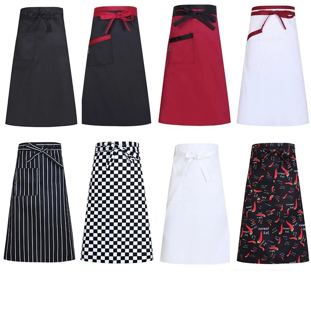 

Chef Apron Kitchen Cooking Aprons Work Dining Half-length Food Service Catering Hotel Waiters Uniform Cafe Bakery Work Apron
