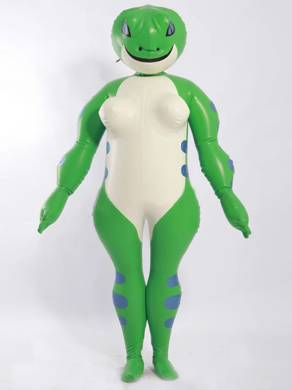 Latex Rubber Catsuit Badysuit Suit Double-layer inflatable frog Unisex Masquerade | Тематическая одежда и униформа