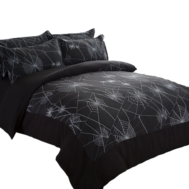 Black White Spider web Bedding Set Geometric Kids Boys Men Duvet Cover set twin/queen/King size