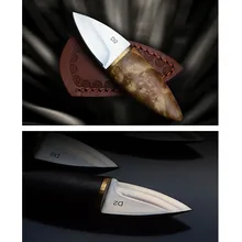 Мультифункциональный деревянный карманный нож с ручкой из нержавеющей стали, походный мини-нож для выживания, походный охотничий Походный нож с прямым лезвием