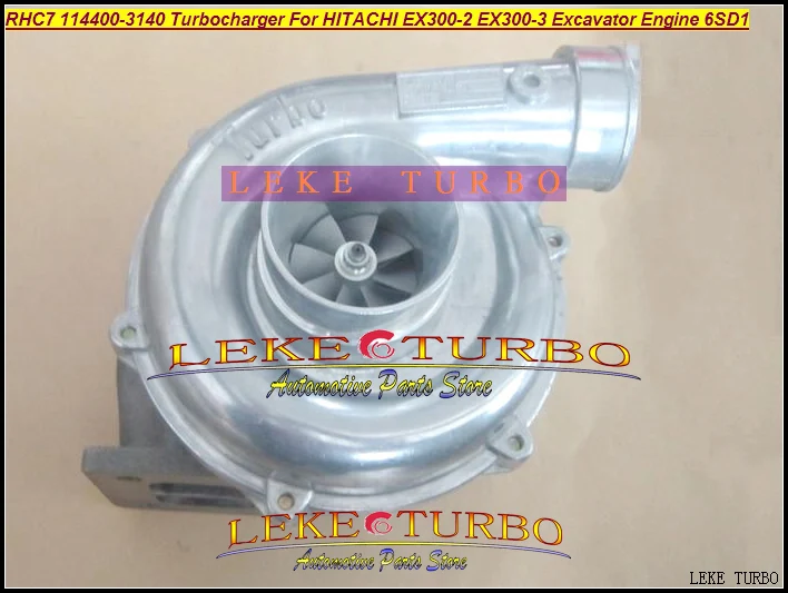 RHC7 114400-3140 Turbo for HITACHI EX300-2 EX300-3 Excavator Engine 6SD1 FROM LEKE TURBO Turbocharger LEKE (3)