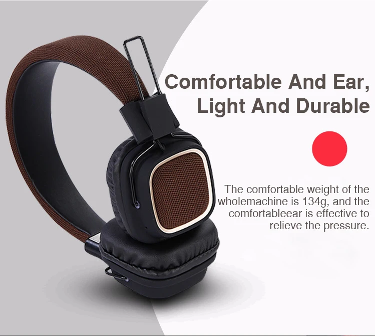 Stereo Bass Headphones Over ear bluetooth headphone noise canceling bluetooth headset cloth earphones with microphone For Phone (6)