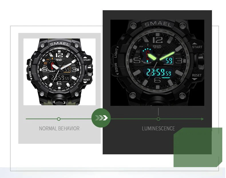 SMAEL мужские часы стиль Брендовые мужские светодиодный цифровые кварцевые часы водонепроницаемые все черные военные спортивные мужские часы Relogio Masculino