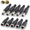10 Uds DC conectores macho adaptador DC hembra de alimentación DC conector Jack cámara Cctv sistema de seguridad Cctv DIY accesorios 2,1*5,5 MM ► Foto 2/6