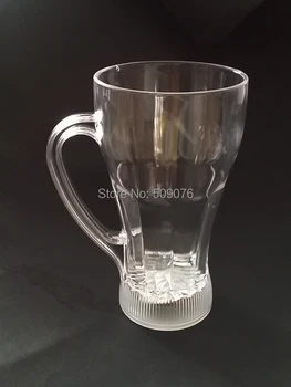 

Free shipping 24pcs/lot 18OZ LED Light Up Beer Cup Automatic LED Flashing glass Mug Bar Water Sensor Light Inductive Mug Party