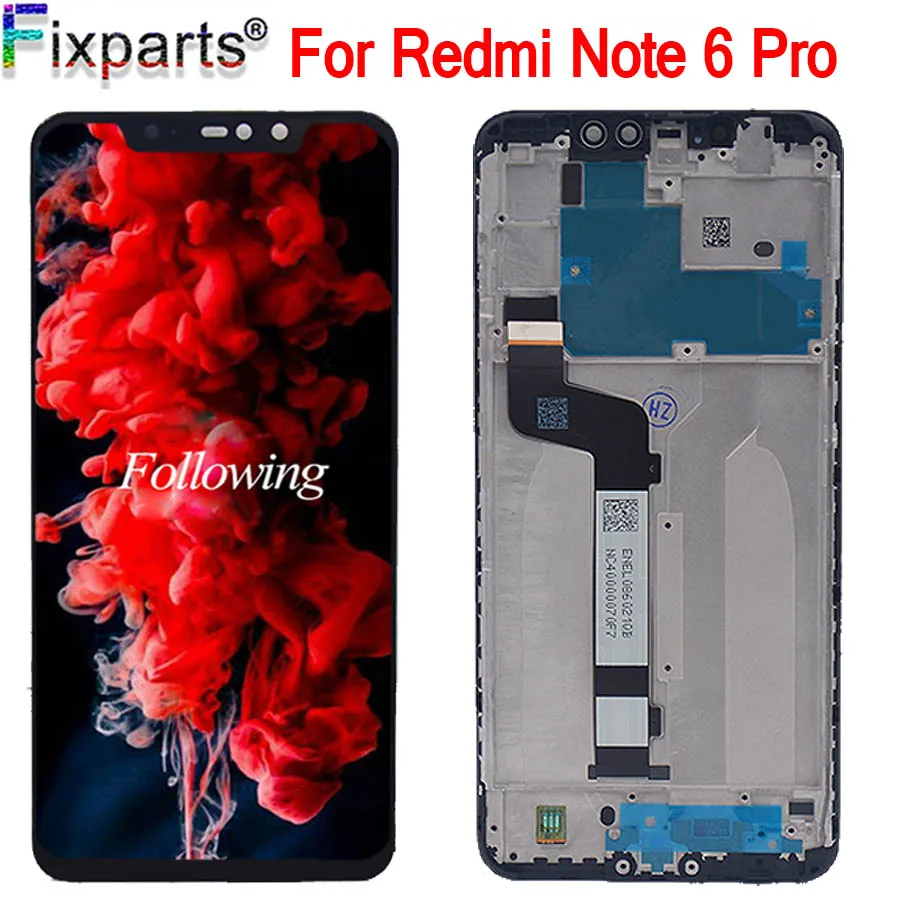 

6.26" For Xiaomi Redmi Note 6 LCD Display + Touch Screen Digitizer Assembly Repair Parts For Xiaomi Redmi Note 6 Pro LCD